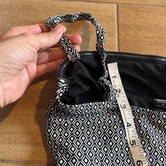 NWOT DKNY Black and White Tummy Control One-Piece Bathing Suit Women's XL - Picture 10 of 10